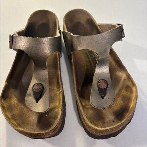 Birkenstock Women's copperish Gizeh thong Sandals 37